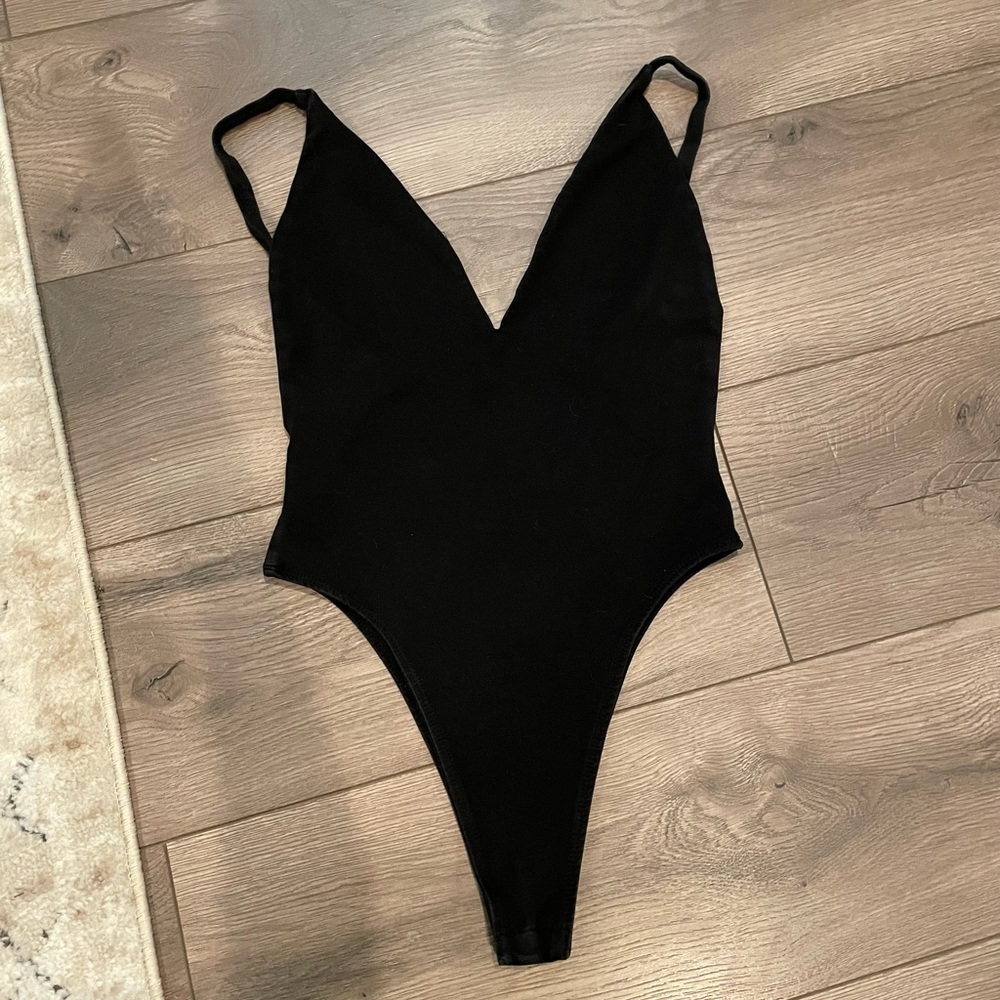 TOBI thong body suit XS black